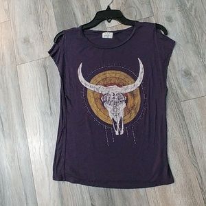 PST Longhorn Flutter Sleeve Tee XS
